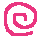 Pink Swirl (Left) - By Yours Truly